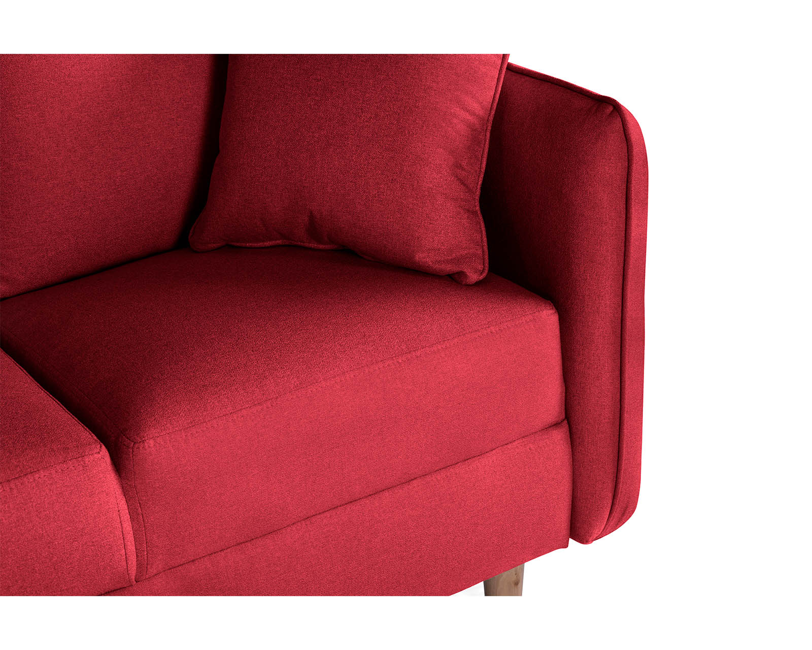 Foto 5 | Sala Esquinera Maccan Rojo Makora Essentials De Lino