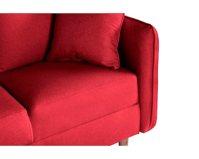 Foto 5 | Sala Esquinera Maccan Rojo Makora Essentials De Lino