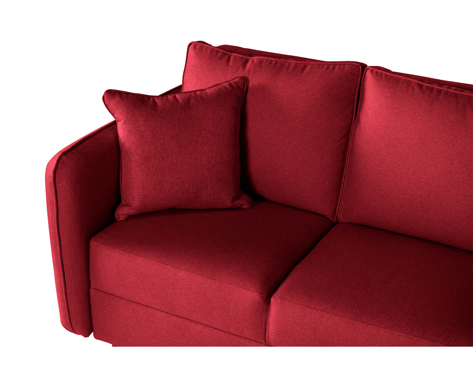 Foto 6 | Sala Esquinera Maccan Rojo Makora Essentials De Lino