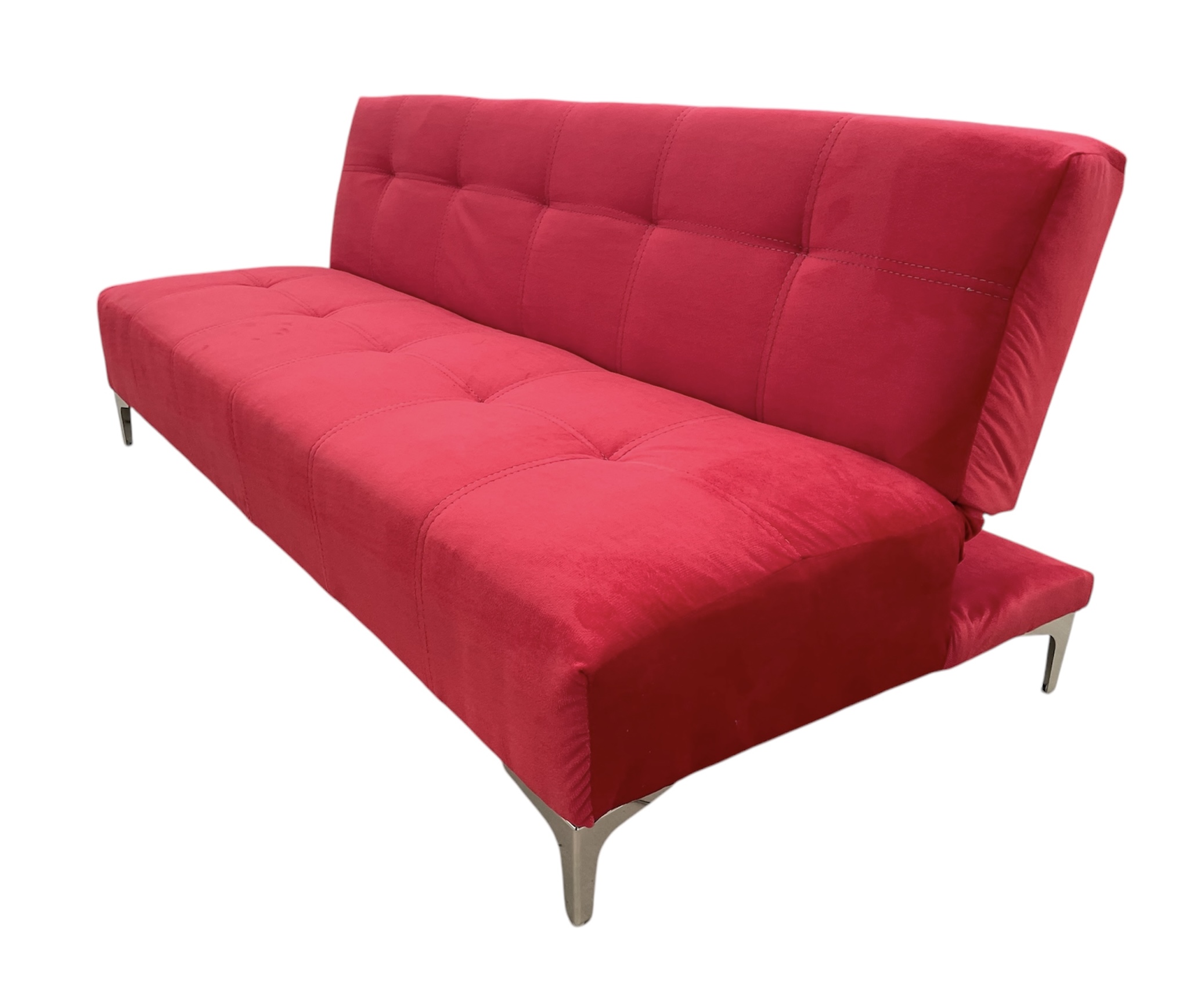 Foto 4 pulgar | Sofá Cama Salvanto Okis Rojo