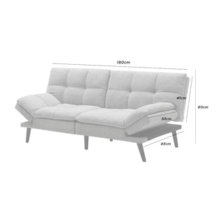 Foto 4 | Sofa Cama Futon Minimalista Color Gris