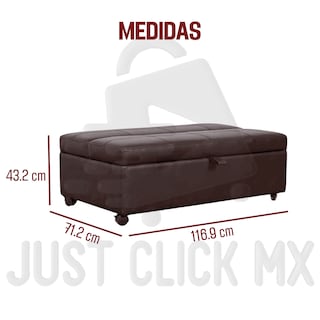 Foto 3 | Mueble Otomano Estilo Baul Con Cama Plegable Sofa Premium-justclick Mx