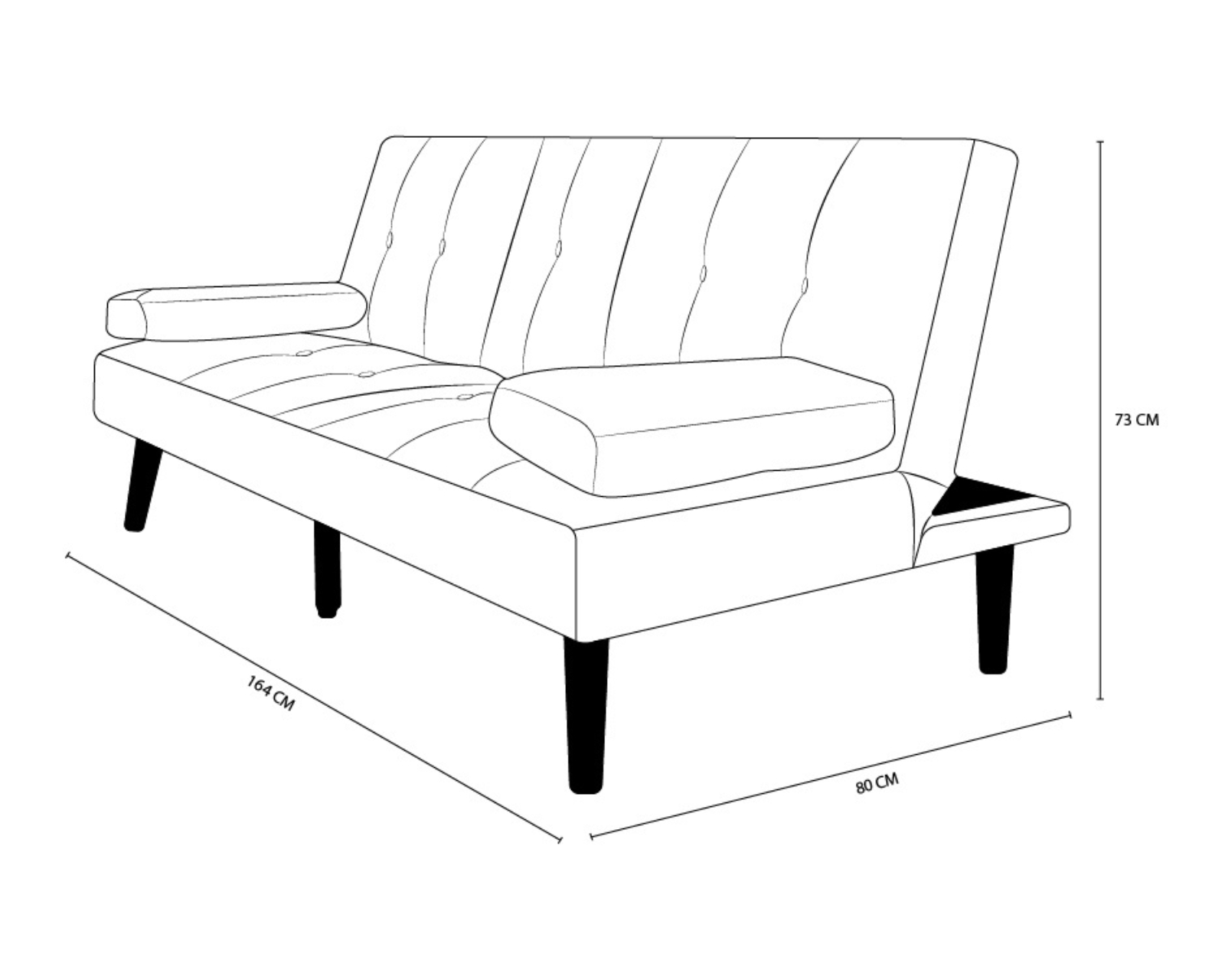 Foto 8 | Sofá Cama Easy Living Modelo Elliot Con Portavasos Plegable, Color Gris