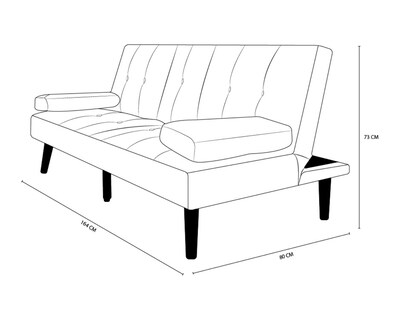 Foto 8 | Sofá Cama Easy Living Modelo Elliot Con Portavasos Plegable, Color Gris