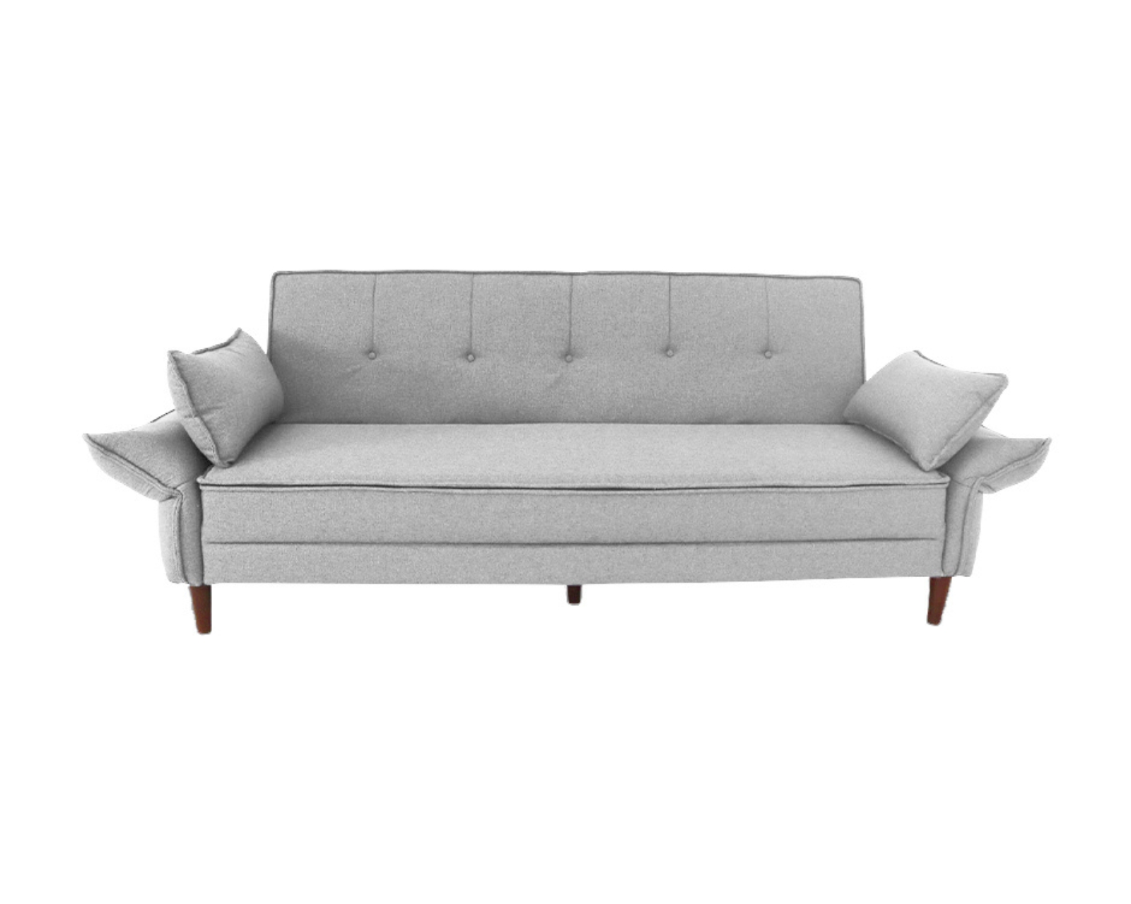 Foto 1 | Sofá Cama Easy Living Modelo Brooklyn Con Brazos Reclinables Y Colchoneta Plegable, Color Gris Claro