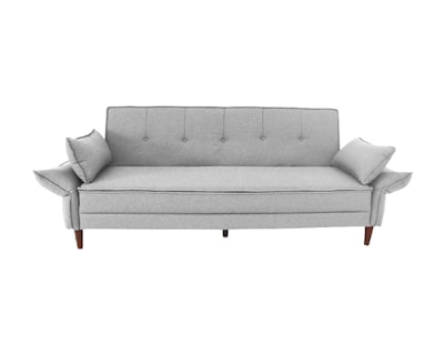 Foto 1 | Sofá Cama Easy Living Modelo Brooklyn Con Brazos Reclinables Y Colchoneta Plegable, Color Gris Claro