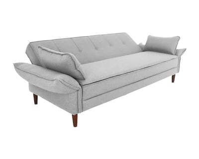 Foto 2 | Sofá Cama Easy Living Modelo Brooklyn Con Brazos Reclinables Y Colchoneta Plegable, Color Gris Claro