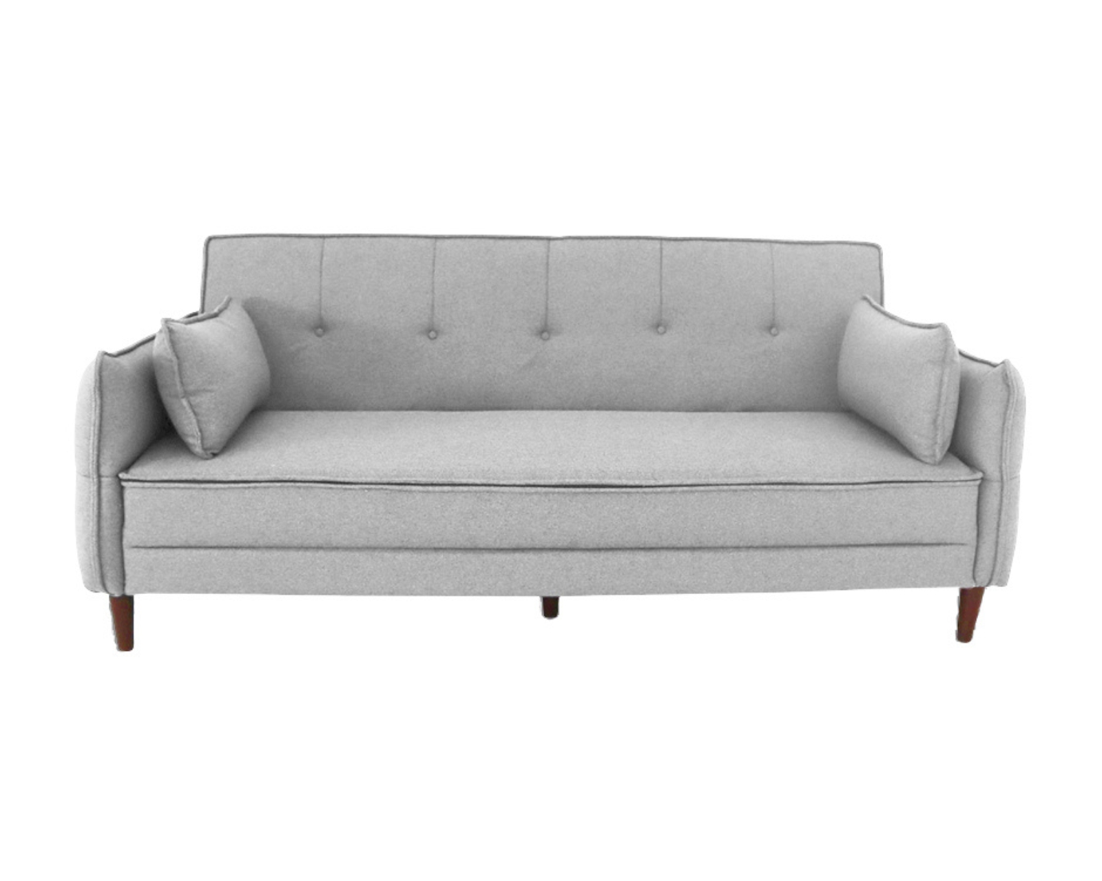 Foto 3 | Sofá Cama Easy Living Modelo Brooklyn Con Brazos Reclinables Y Colchoneta Plegable, Color Gris Claro