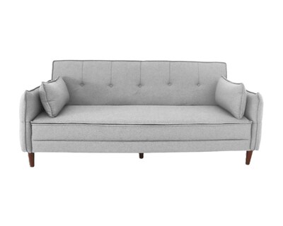 Foto 3 | Sofá Cama Easy Living Modelo Brooklyn Con Brazos Reclinables Y Colchoneta Plegable, Color Gris Claro