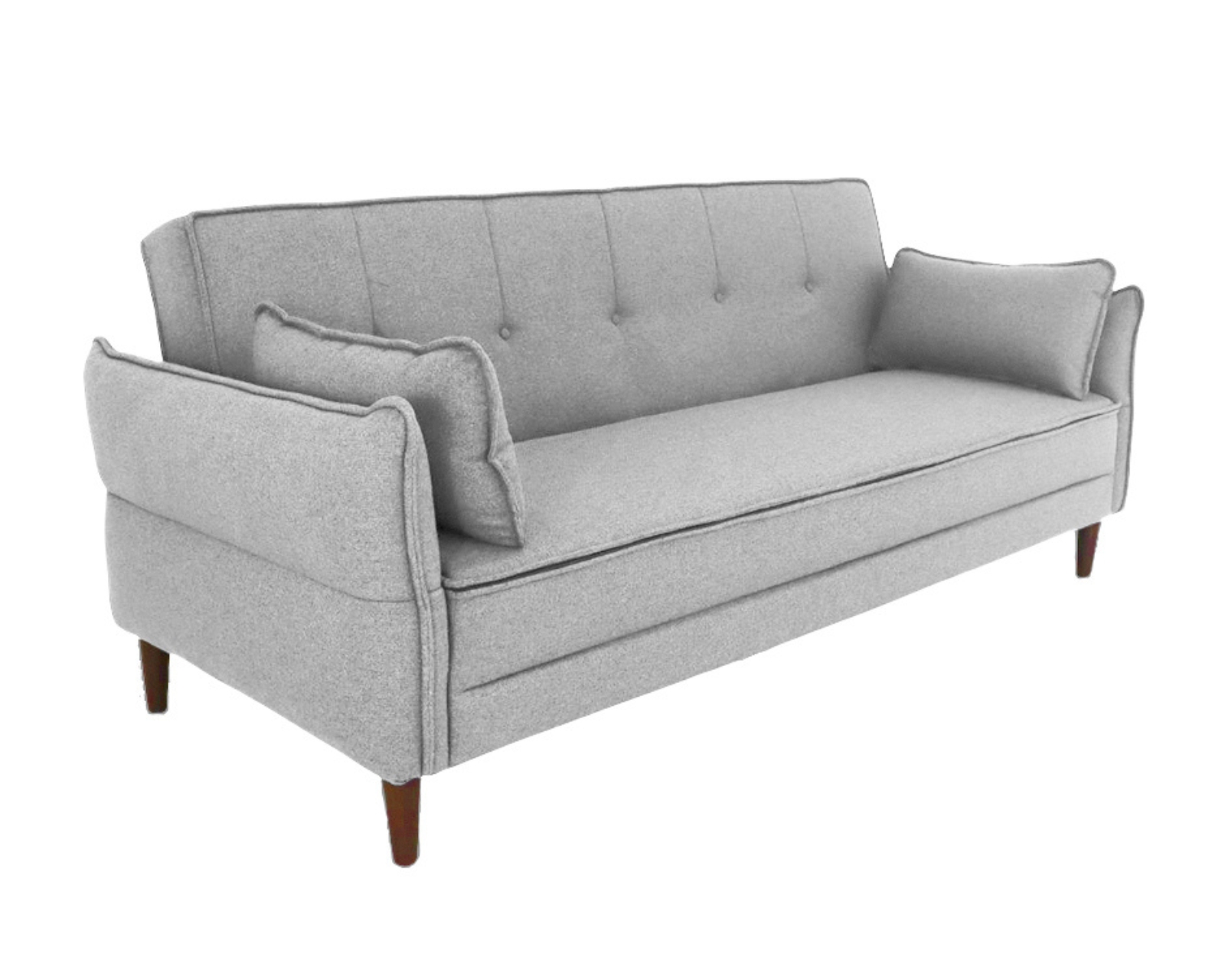Foto 6 | Sofá Cama Easy Living Modelo Brooklyn Con Brazos Reclinables Y Colchoneta Plegable, Color Gris Claro