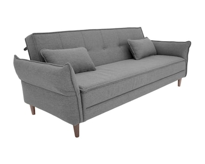 Foto 1 | Sofá Cama Easy Living Modelo Brooklyn Con Brazos Reclinables Y Colchoneta Plegable, Color Gris Oscuro