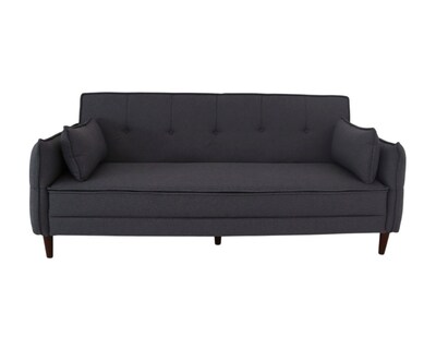 Foto 2 | Sofá Cama Easy Living Modelo Brooklyn Con Brazos Reclinables Y Colchoneta Plegable, Color Gris Oscuro