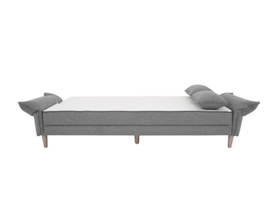 Foto 4 | Sofá Cama Easy Living Modelo Brooklyn Con Brazos Reclinables Y Colchoneta Plegable, Color Gris Oscuro