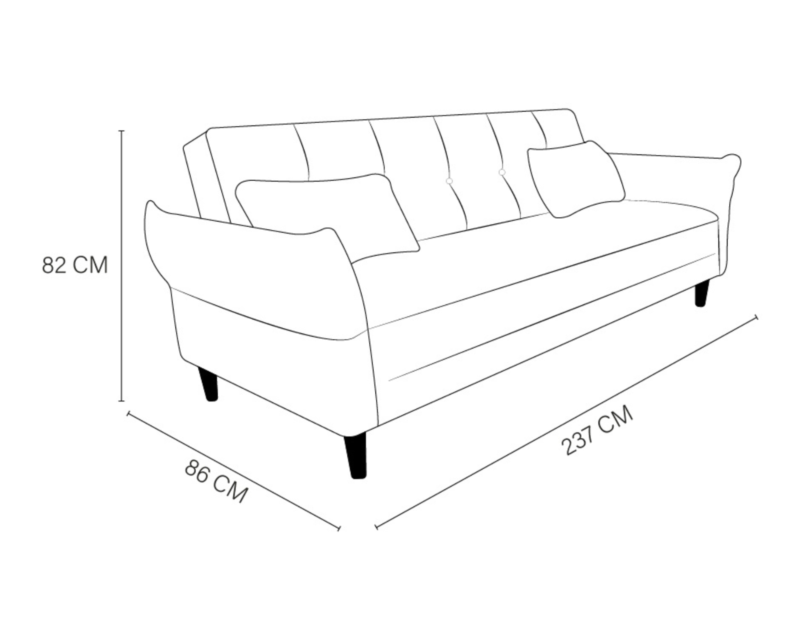 Foto 8 | Sofá Cama Easy Living Modelo Brooklyn Con Brazos Reclinables Y Colchoneta Plegable, Color Gris  Oscuro