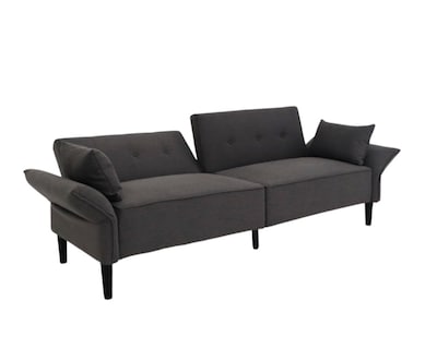 Foto 1 | Sofá Cama Easy Living Modelo Norden Con Brazos Reclinables En Tono Gris Oscuro
