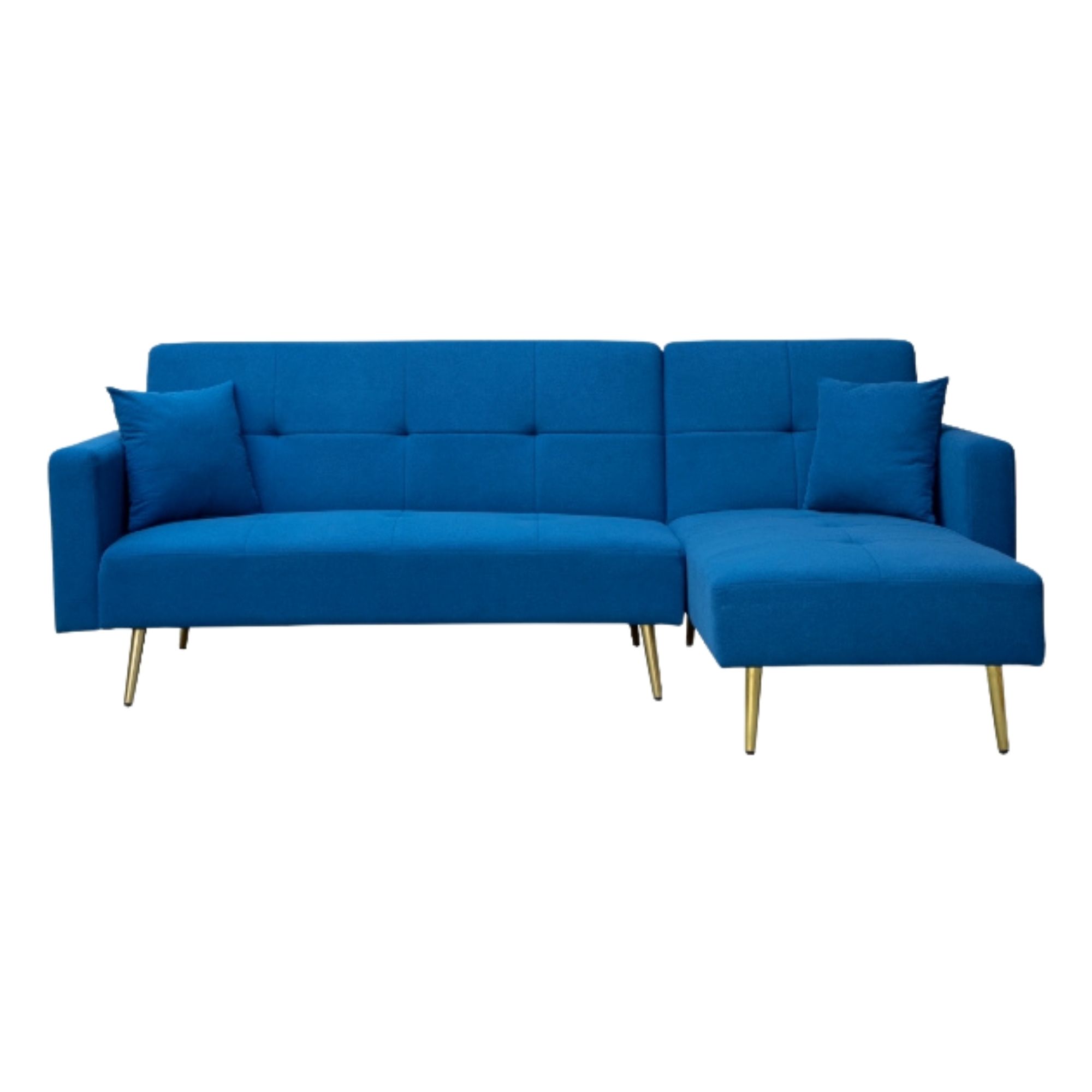 Foto 1 | Ilios Innova | Sofa Cama 4 Plazas En L Con Antebrazos Azul