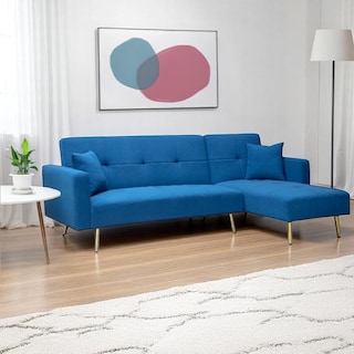 Foto 4 | Ilios Innova | Sofa Cama 4 Plazas En L Con Antebrazos Azul