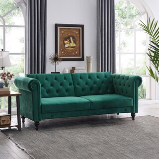 Foto 4 | Ilios Innova | Sofá Cama Moderno De Terciopelo Con Espuma Y Patas De Madera