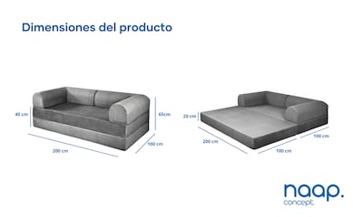 Foto 8 | Sofa Cama Naap Concept Teddy Smooth Oxford