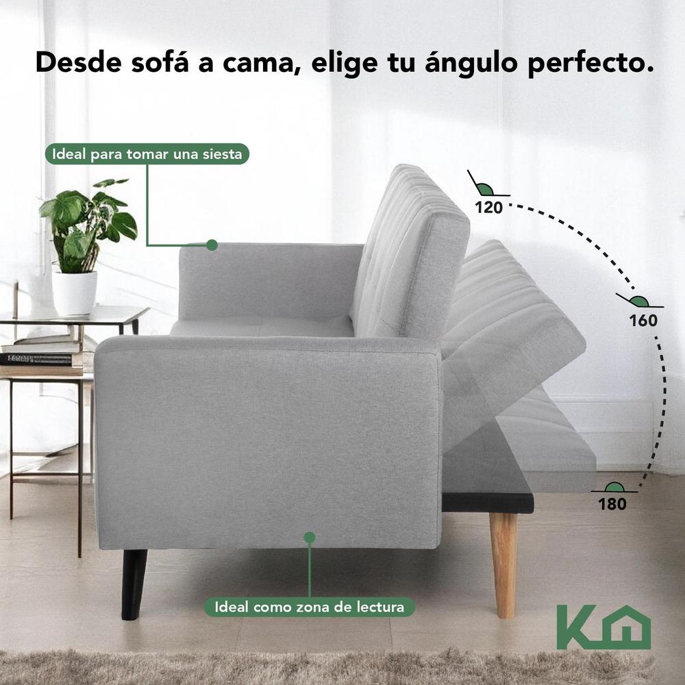 Foto 3 | Sofá Cama Reclinable Silla Convertible Sillón Sala Moderna