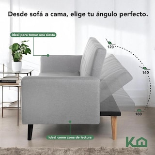 Foto 3 | Sofá Cama Reclinable Silla Convertible Sillón Sala Moderna