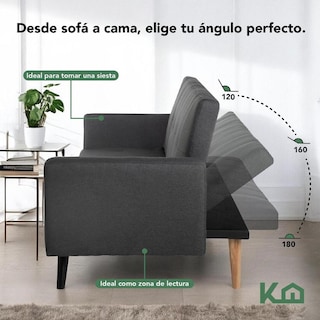 Foto 3 | Sofá Cama Reclinable Silla Convertible Sillón Sala Moderna