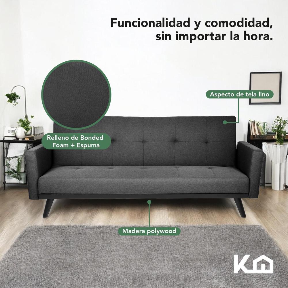 Foto 5 pulgar | Sofá Cama Reclinable Silla Convertible Sillón Sala Moderna