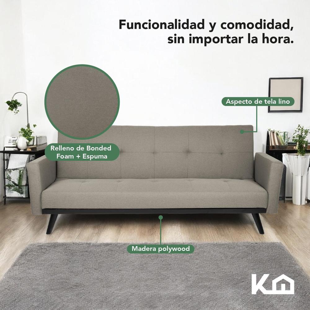 Foto 4 | Sofá Cama Reclinable Silla Convertible Sillón Sala Moderna
