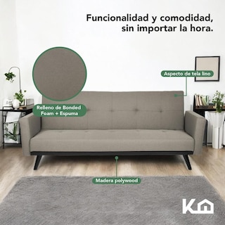 Foto 4 | Sofá Cama Reclinable Silla Convertible Sillón Sala Moderna