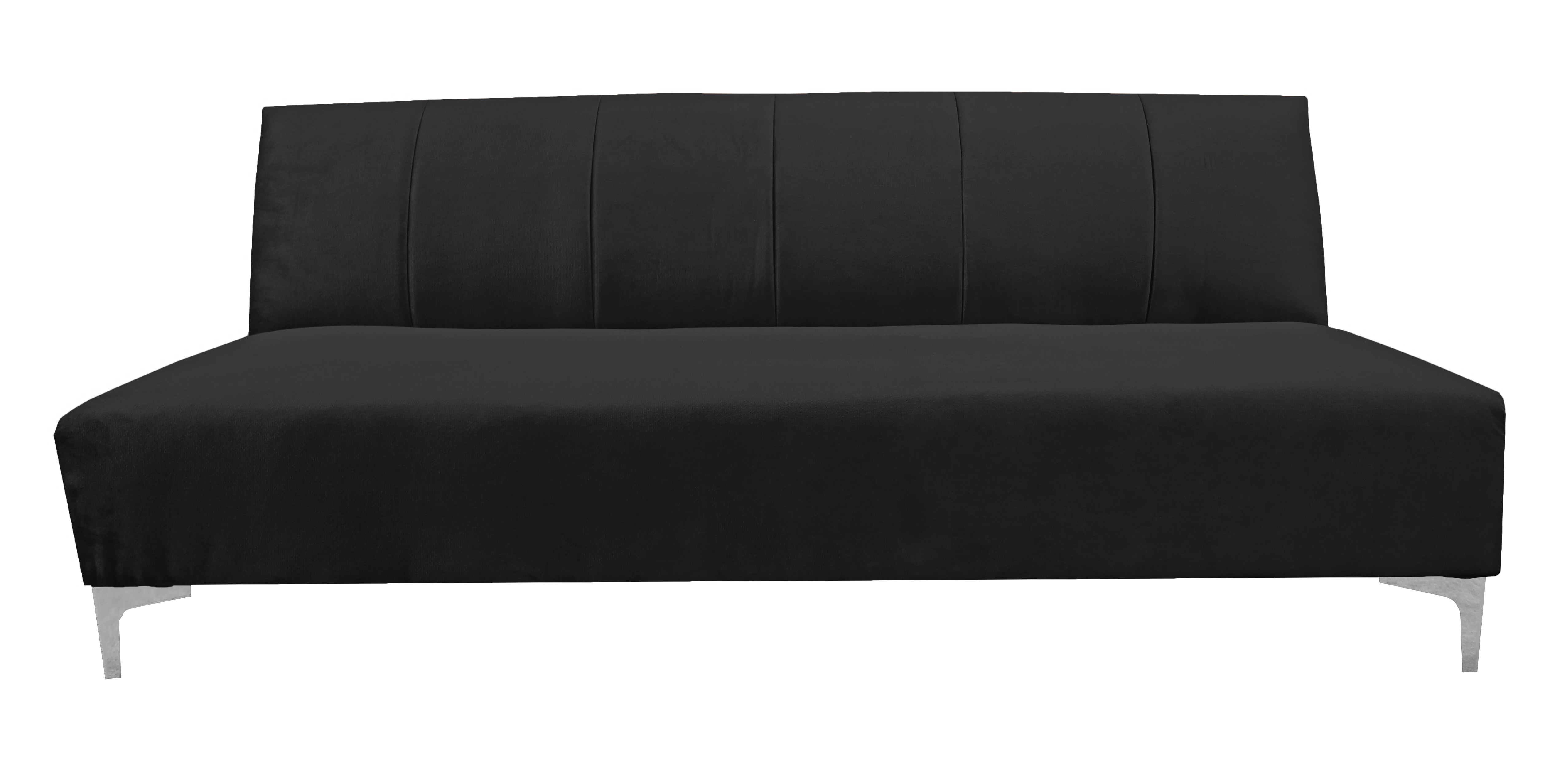 Foto 3 pulgar | Sofa Cama Reclinable El Bazar Store Miami Negro Terciopelo, Futon 3 Posiciones, Sala, Love Seat