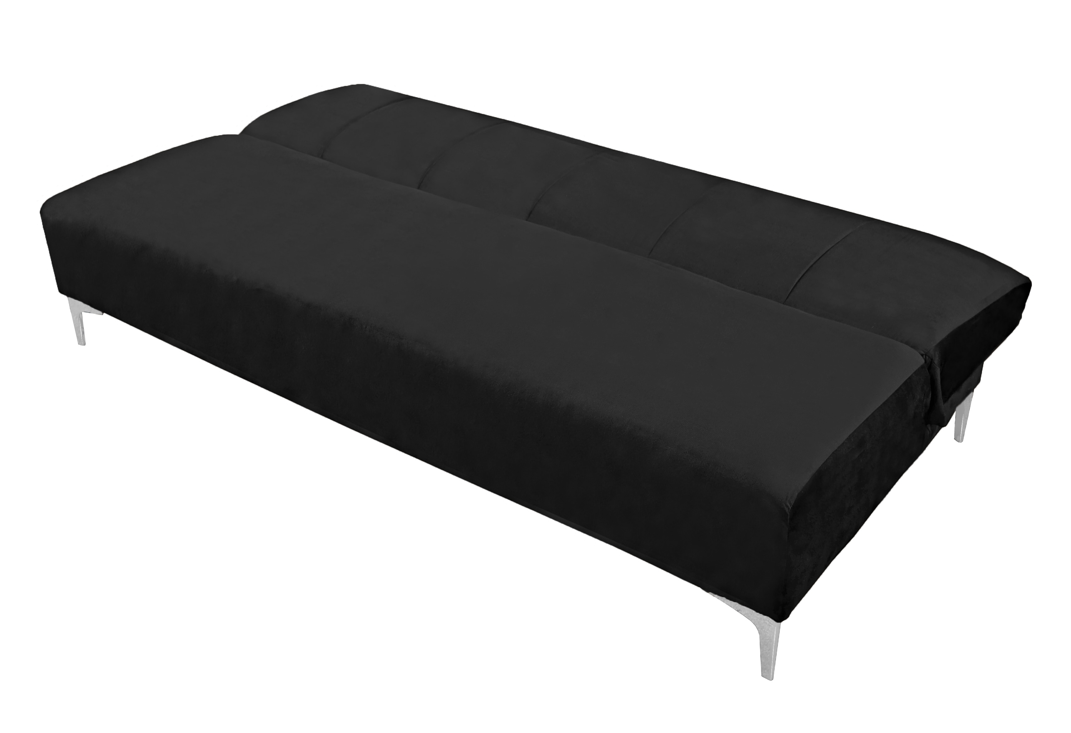 Foto 7 pulgar | Sofa Cama Reclinable El Bazar Store Miami Negro Terciopelo, Futon 3 Posiciones, Sala, Love Seat