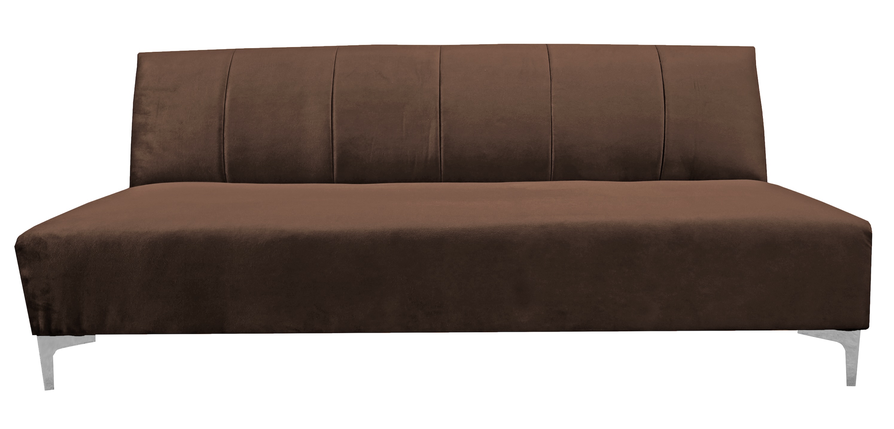 Foto 3 pulgar | Sofa Cama Reclinable El Bazar Store Miami Chocolate Terciopelo, Futon 3 Posiciones, Sala