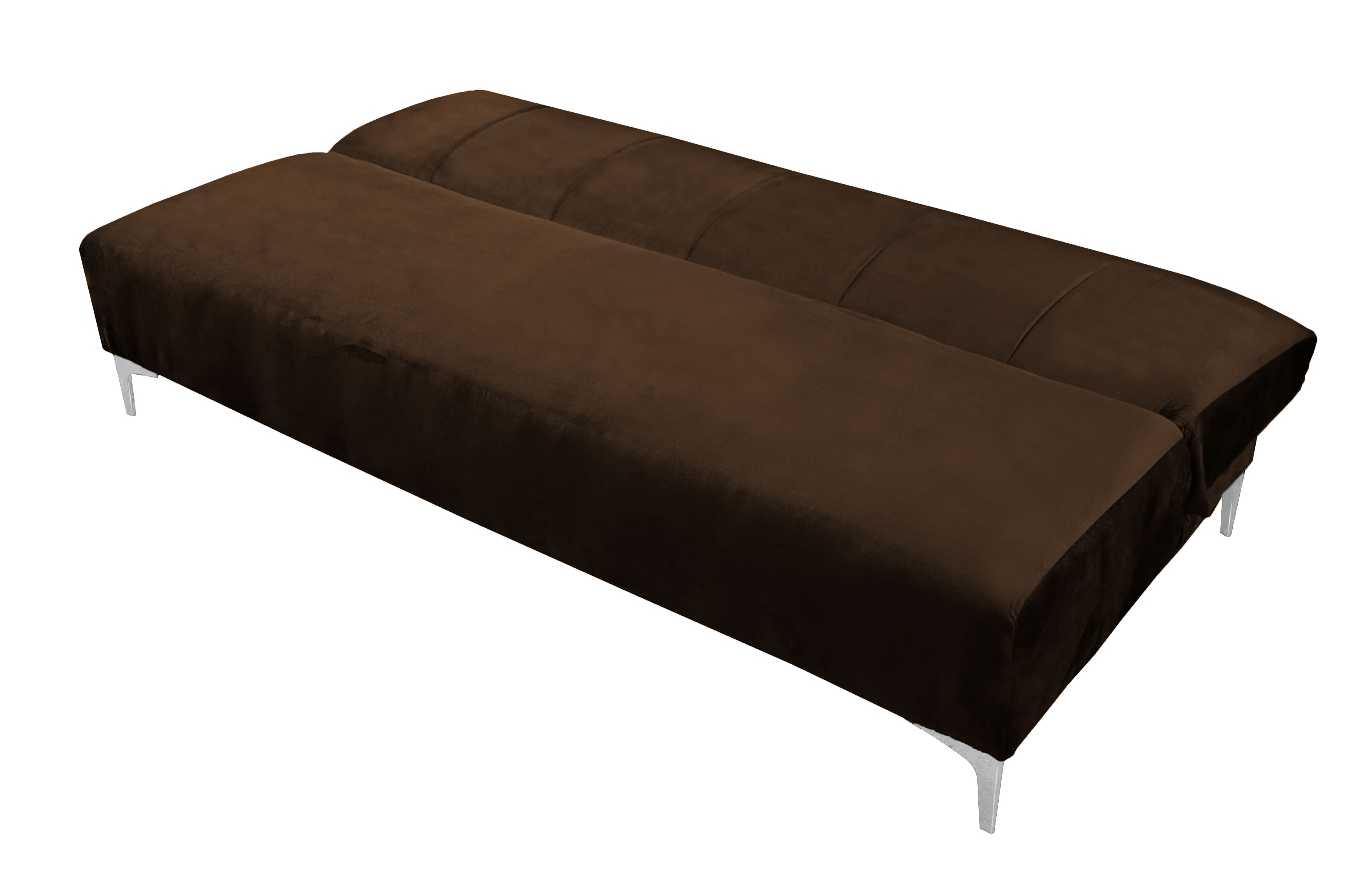 Foto 6 pulgar | Sofa Cama Reclinable El Bazar Store Miami Chocolate Terciopelo, Futon 3 Posiciones, Sala