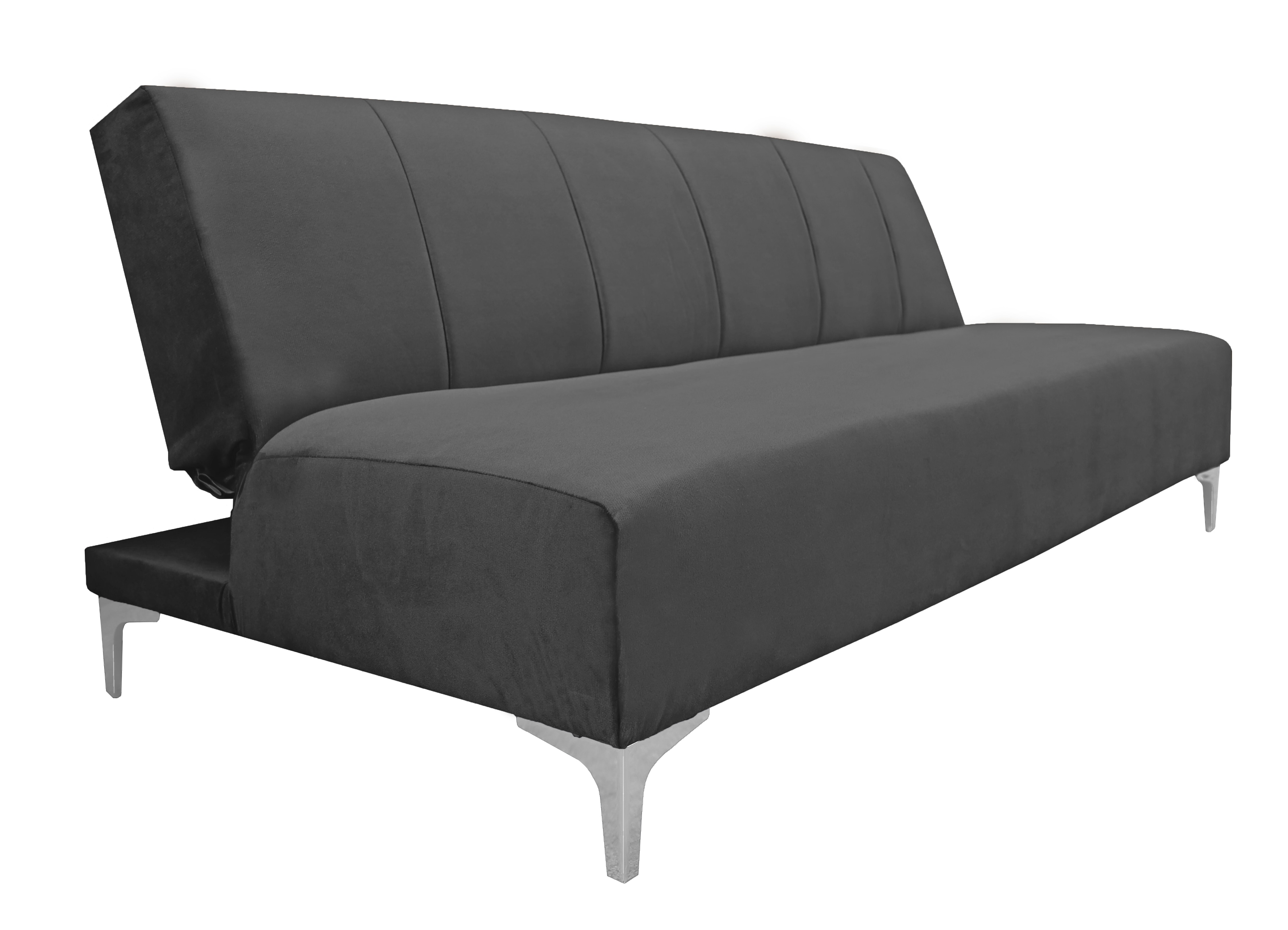 Foto 4 pulgar | Sofa Cama Reclinable El Bazar Store Miami Gris Oxford Terciopelo