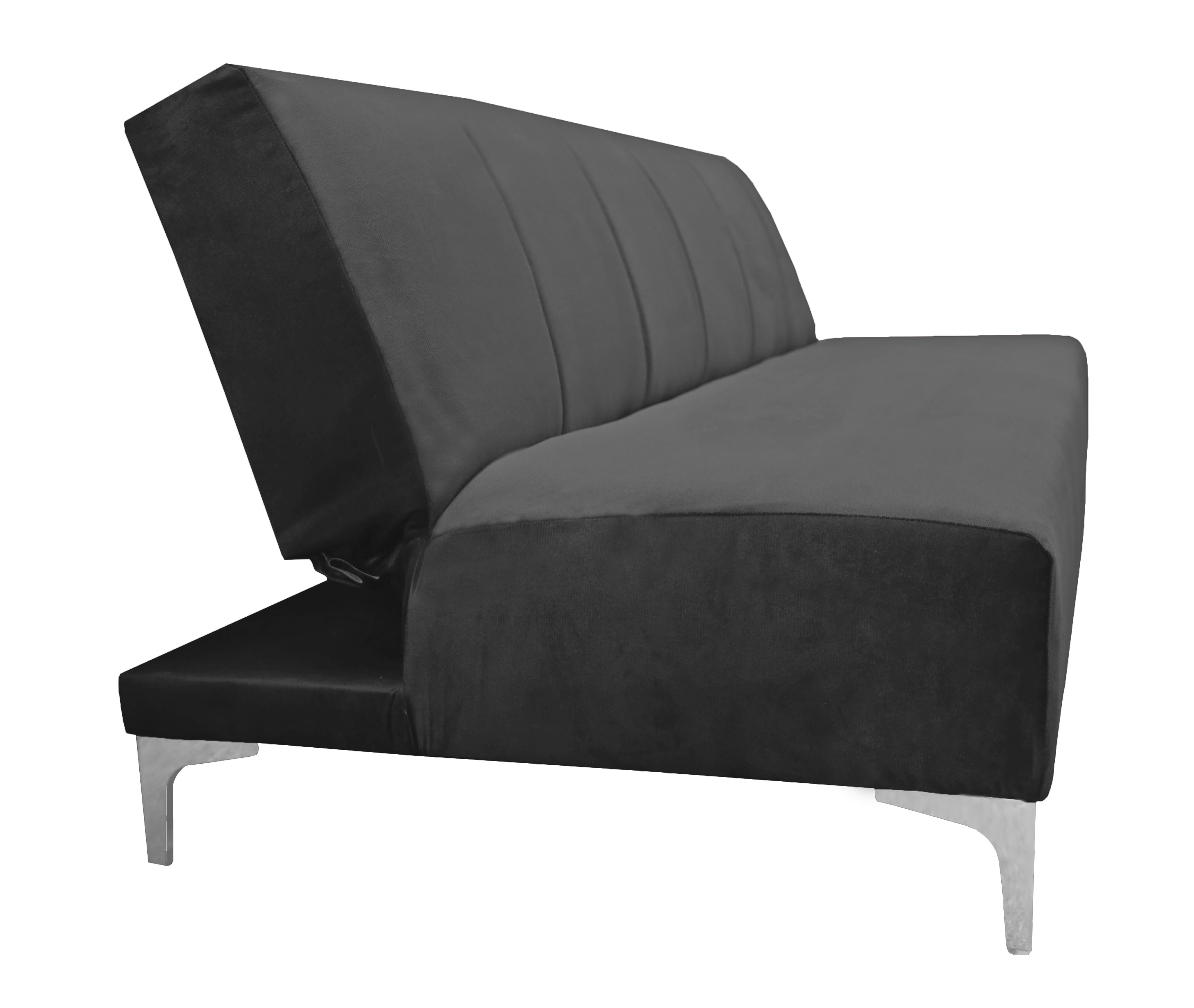 Foto 4 | Sofa Cama Reclinable El Bazar Store Miami Gris Oxford Terciopelo