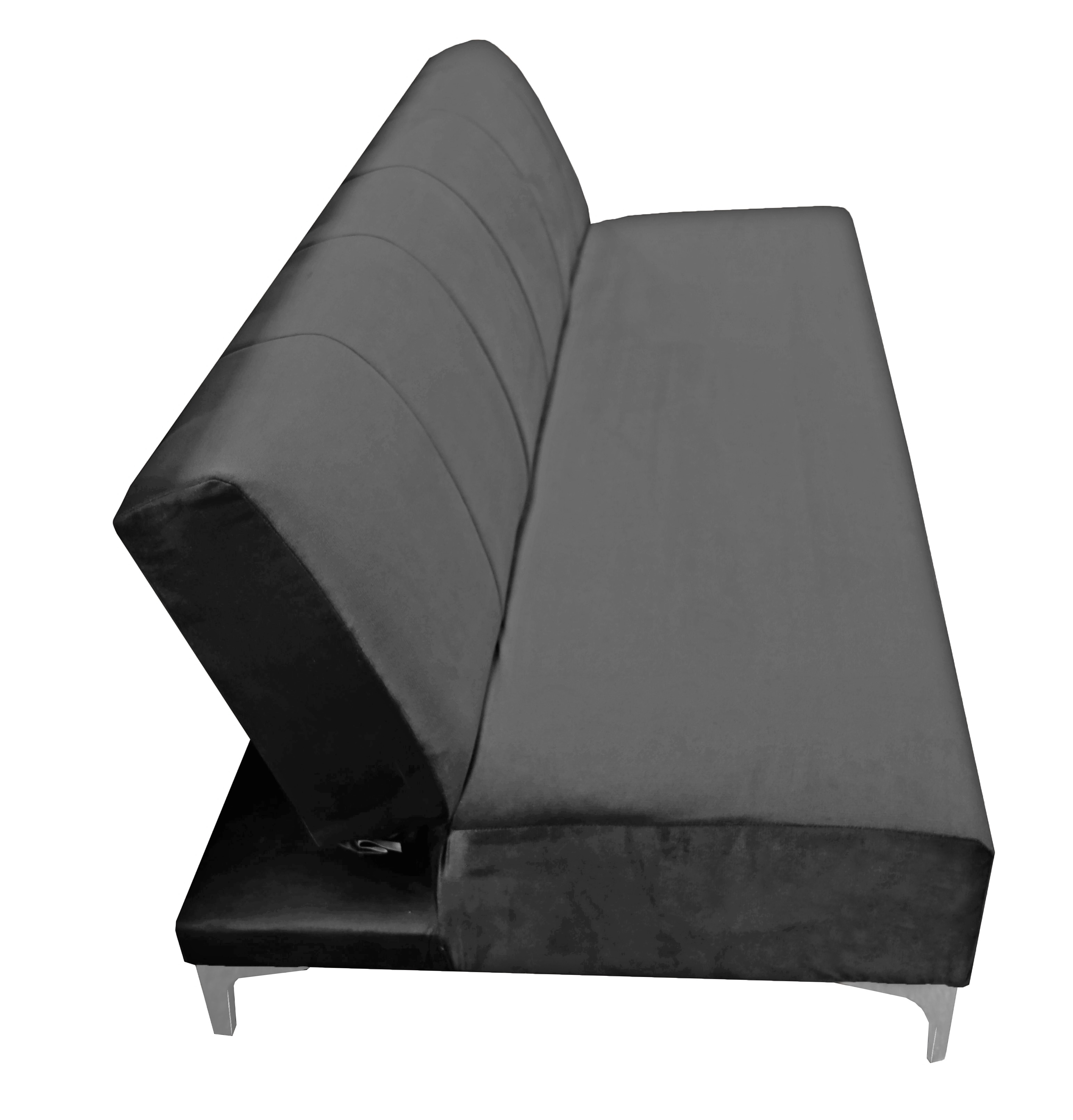 Foto 6 pulgar | Sofa Cama Reclinable El Bazar Store Miami Gris Oxford Terciopelo