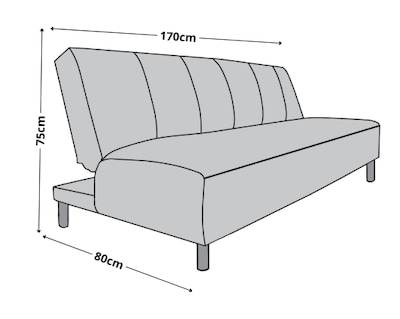 Foto 7 | Sofa Cama Reclinable El Bazar Store Miami Gris Oxford Terciopelo