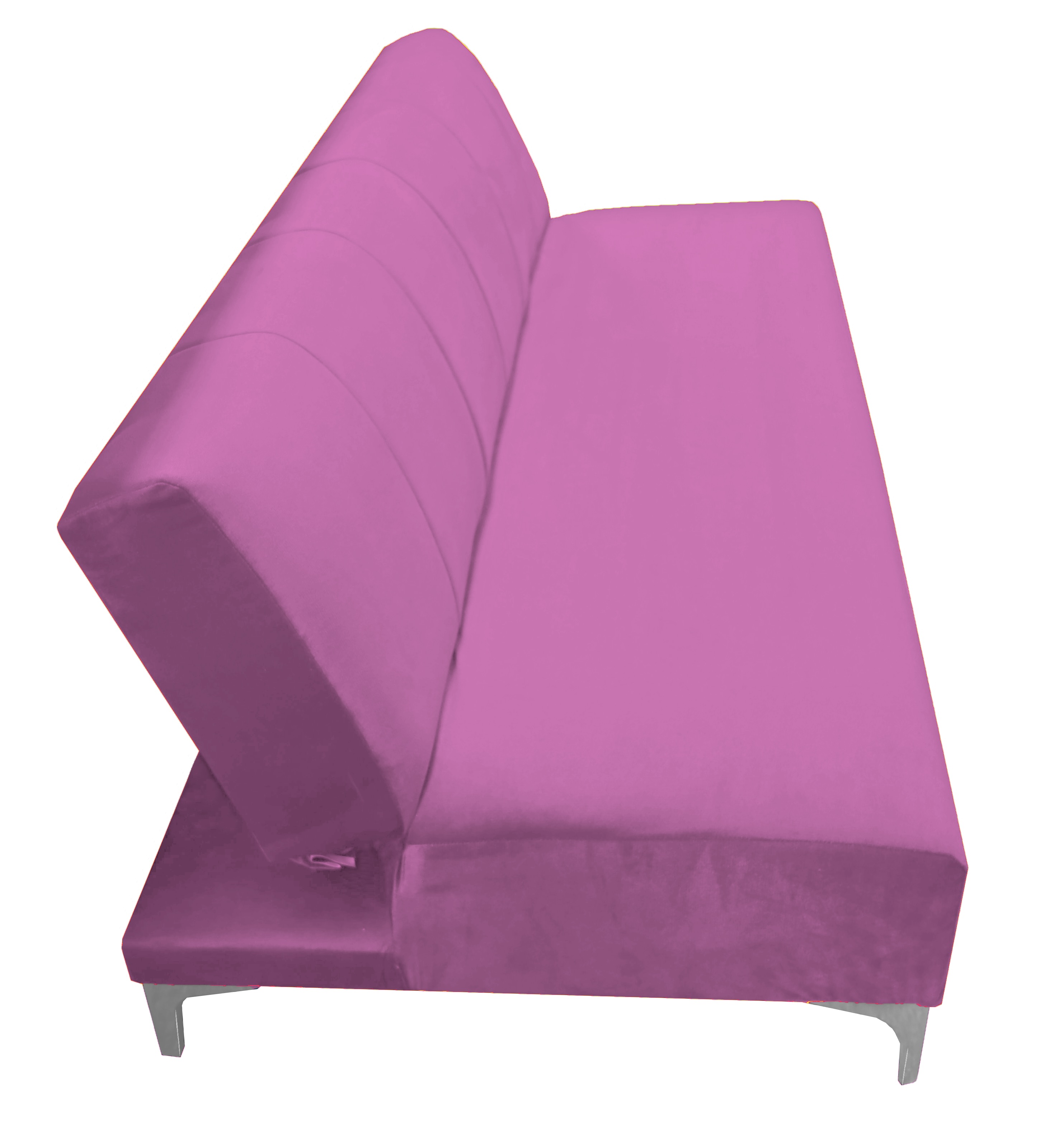 Foto 4 | Sofa Cama Reclinable El Bazar Store Miami Rosa Terciopelo, Futon 3 Posiciones, Sala, Love Seat