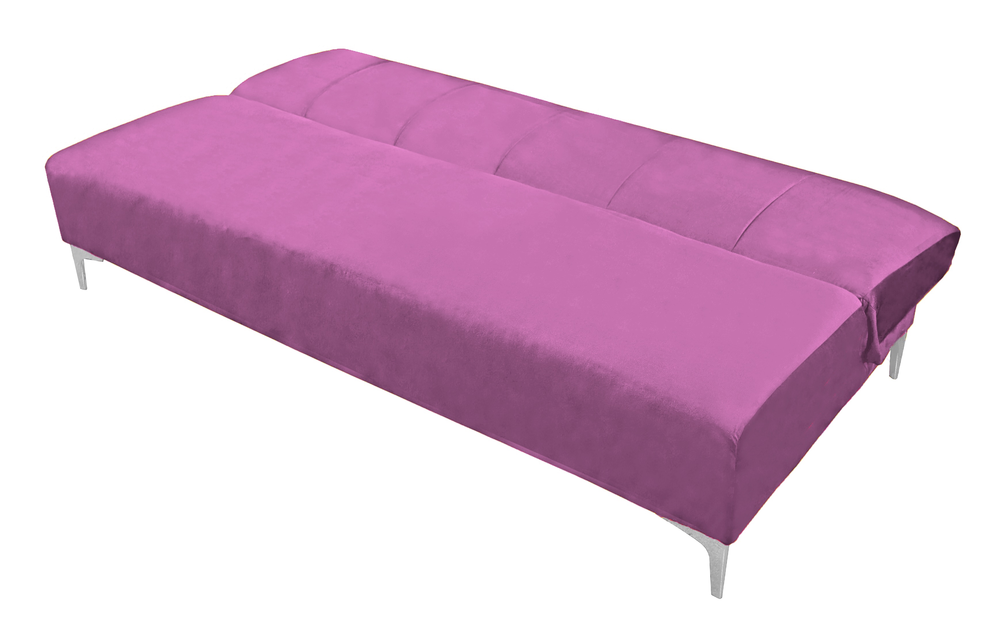 Foto 6 pulgar | Sofa Cama Reclinable El Bazar Store Miami Rosa Terciopelo, Futon 3 Posiciones, Sala, Love Seat
