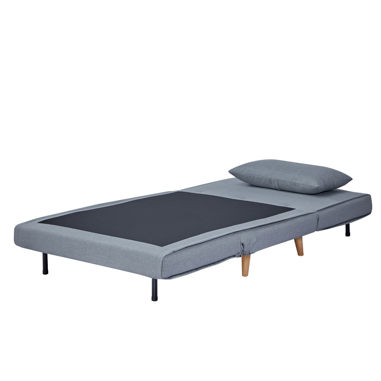 Foto 9 pulgar | Sillón Sofá Cama Individual Relan Velne Plegable Gris