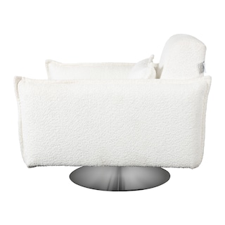 Foto 3 | Sillón M & E Muebles Antom Blanco Giratorio