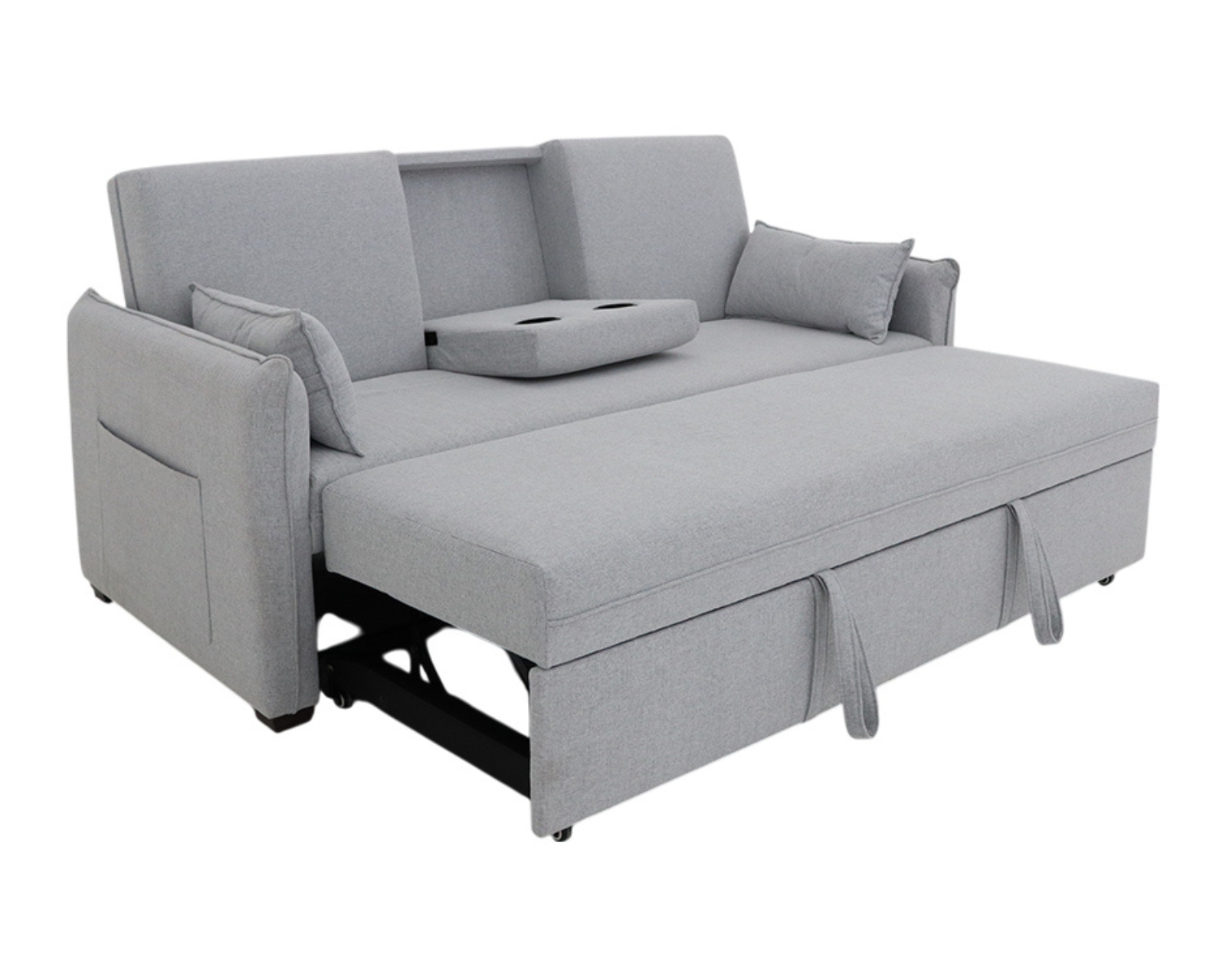 Sofá Cama Easy Living Modelo Roco Gris Claro