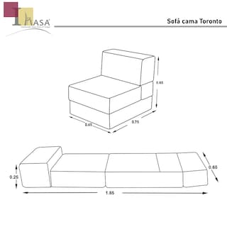 Foto 4 | Converticama Sin Brazos Desplegable