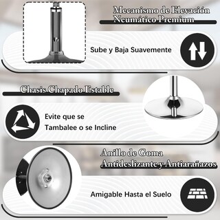 Foto 6 | Taburete Furniturer Theehe Negro
