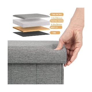 Foto 3 | Banco de Almacenamiento Plegable Eo Safe Imports Esi-20752 Gris