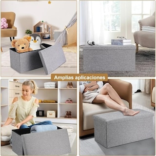 Foto 4 | Banco de Almacenamiento Plegable Eo Safe Imports Esi-20752 Gris
