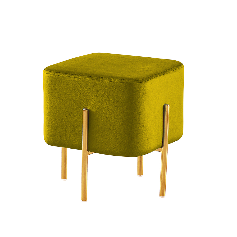 Taburete Salma Velvet Mostaza
