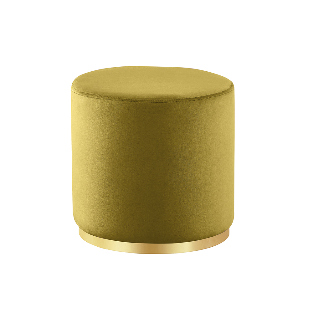 Taburete Melodi Velvet Mostaza
