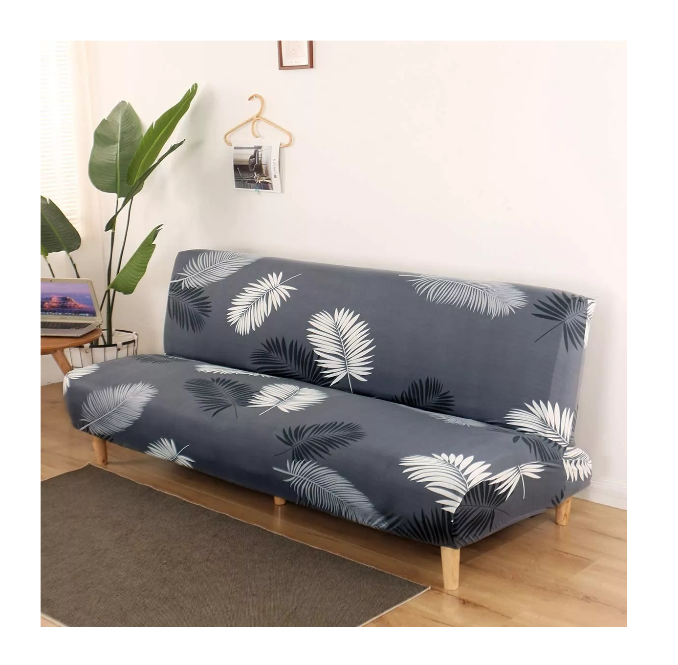 Foto 5 pulgar | Funda de Futón Elástica BELUG para Sofá Cama Sin Brazos Maple Leaf