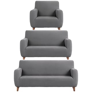 Foto 1 | Juego Protector Cubre Sala Real Textil Gris Elástico Ajustable 3 Piezas